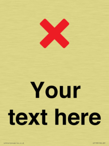 Custom plain background, red cross sign